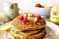 Paleo Zesty Lemon Poppy Seed Pancakes