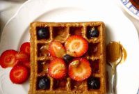 Irresistibly Crispy Paleo Berry Waffles