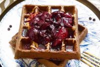 Decadent Grain-Free Chocolate Cherry Waffles