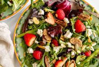 Vibrant Berry and Fig Salad with Creamy Chevre and Vanilla Vinaigrette
