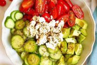Vibrant Avocado Goat Cheese Salad with Balsamic Drizzle