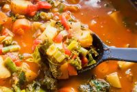 Hearty Homemade Tomato Vegetable Soup Recipe