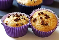 Heavenly Banana Chocolate Chip Muffins