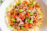Quick Paleo Whole30 Korean Ground Beef Bowls