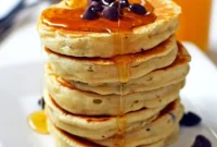 Golden Choc-Chip Stacks