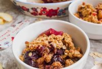 Wholesome Gluten Free Vegan Apple Cherry Bake