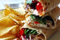 Loaded Ranch Chicken Wraps