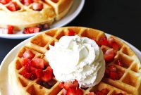 Fluffy Homemade Belgian Waffles