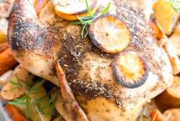 Golden Roast Chicken with Apples and Potatoes Dairy Free