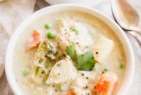 Comforting Slow Cooker Chicken Pot Pie Soup Whole30 Paleo Dairy Free