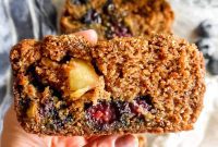 Guilt-Free Paleo Apple Blueberry Bread (Gluten-Free)