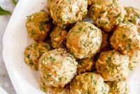 Lean & Green Baked Turkey Spinach Meatballs (Gluten-Free)