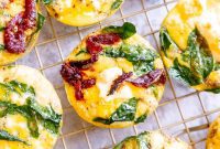 Mediterranean Spinach Feta Egg Muffins
