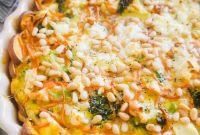 Vibrant Broccoli Carrot and Goat Cheese Quiche on a Gluten-Free Sweet Potato Crust