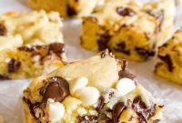 Decadent White Chocolate Blondies