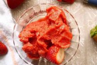 Vibrant Strawberry Mango Blender Sorbet