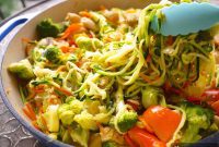 Wholesome Paleo Chicken Zoodle Stir Fry