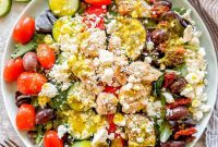 Vibrant Grilled Chicken Greek Salad