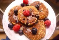 Gluten-Free Paleo Berry Chocolate Chip Pancakes