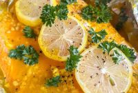 Vibrant Lemon Ginger Turmeric Salmon