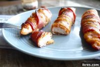 Guilt Free Paleo Keto Bacon Wrapped Chicken Tenders