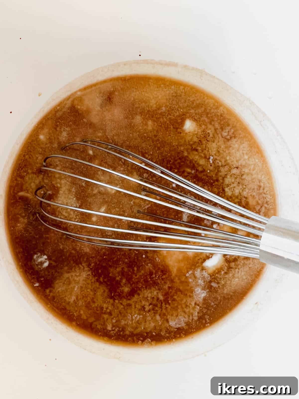 Dairy Free Irish Cream Liqueur From Scratch 5 All the ingredients in a large bowl, ready to be mixed.