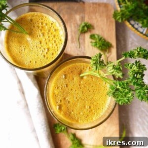 Green Garden Glow 5 Fresh Parsley Kale Garden Juice