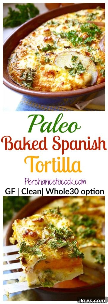 Beautifully baked Paleo Spanish Tortilla sliced and ready to serve