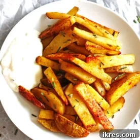 These Baked French Fries are perfectly seasoned and easy to make.