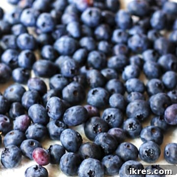 Blueberries on a paper towel