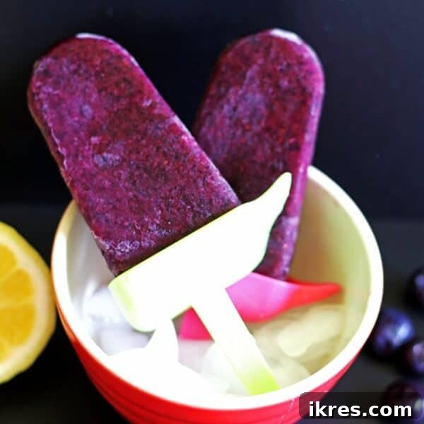 The Art of Freezing Blueberries for Smoothies and Baked Treats 7 Blueberry Lemon Popsicles are easy to make and nutritious.