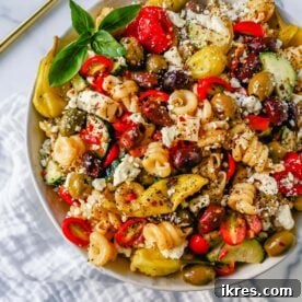 Homemade Greek Pasta Salad