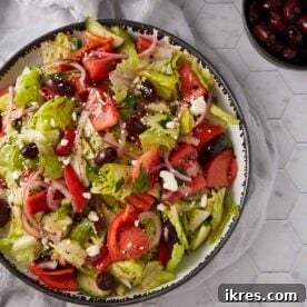 Greek Salad with Lemon Dressing