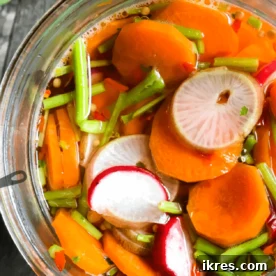 Pickled Radishes and Carrots