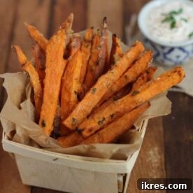 Parmesan-Thyme Baked Sweet Potato Fries