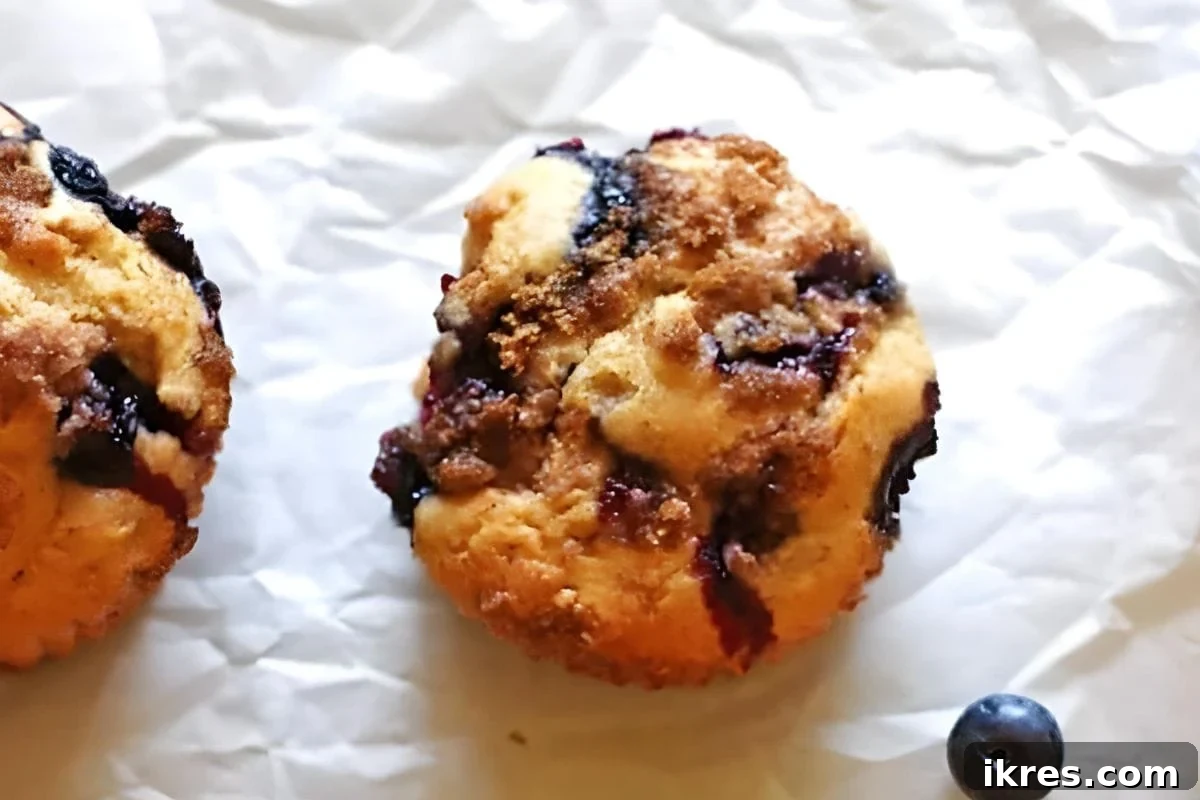 Muffin Magic: 12 Recipes to Conquer Back-to-School Mornings 7 Jumbo Blueberry Banana Muffins, combining juicy blueberries and ripe bananas.