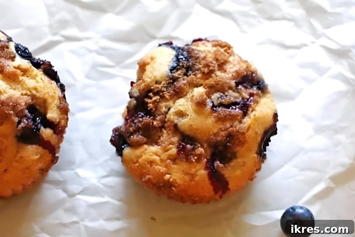 Jumbo blueberry banana muffins with a perfect balance of juicy berries and sweet banana