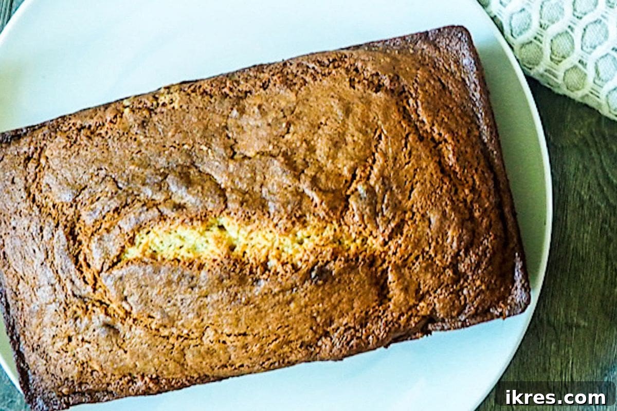 Moist and flavorful banana bread baked conveniently in a bread machine