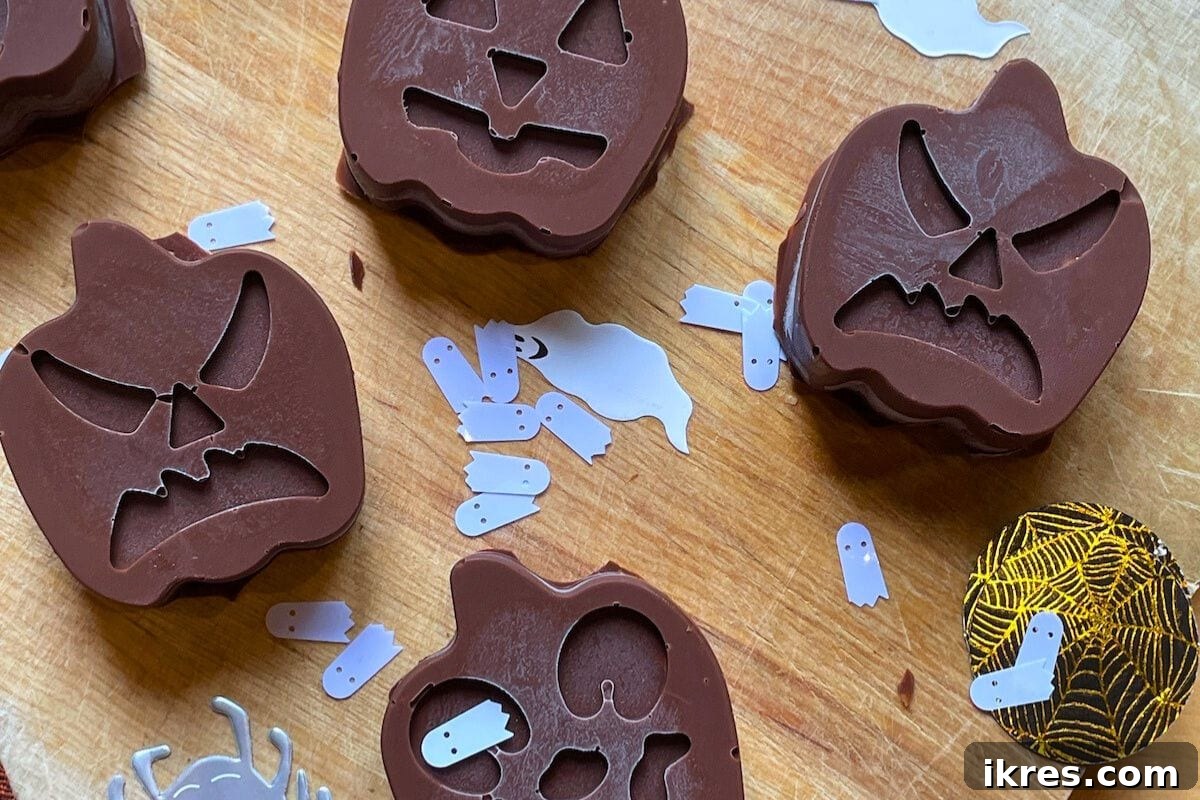 Copycat Reese's Pumpkins - homemade peanut butter cups shaped like pumpkins