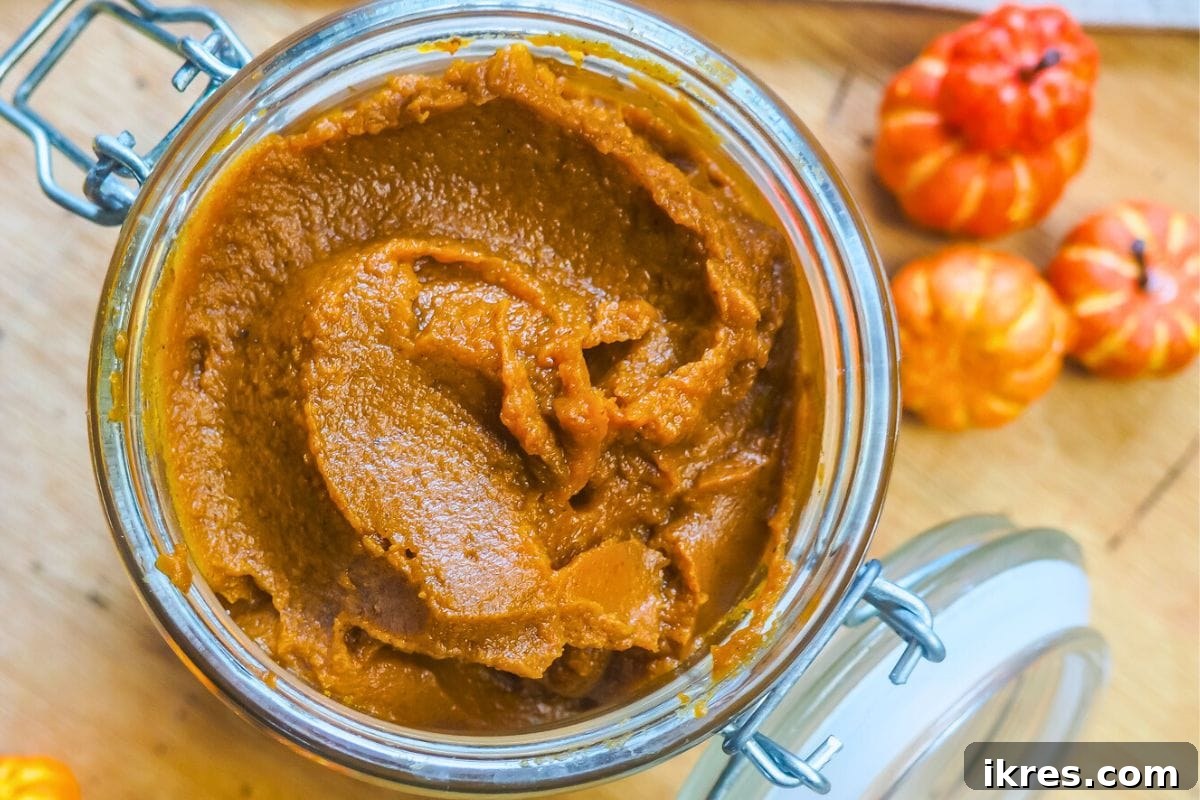 Rich and flavorful Slow Cooker Pumpkin Butter, perfect for toast and fall breakfasts