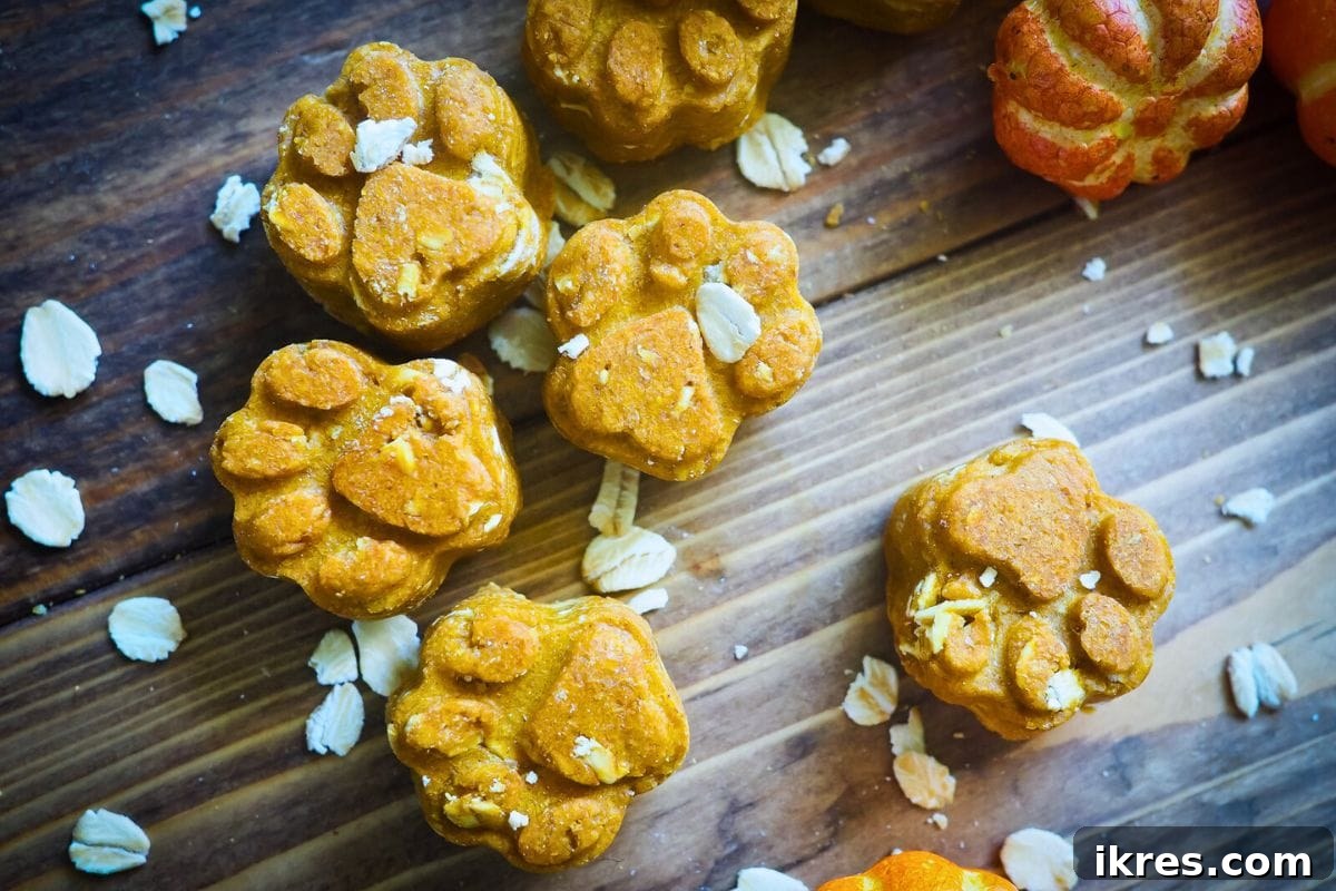 Healthy Pupkin' Spice Homemade Peanut Butter Dog Treats for Fall flavors