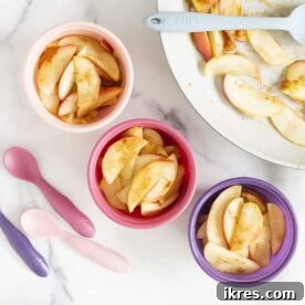 Quick cinnamon apples cooked on the stovetop.