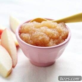 Homemade Instant Pot applesauce, made with just two simple ingredients.