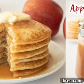 A jar of homemade apple syrup, perfect for fall breakfasts.