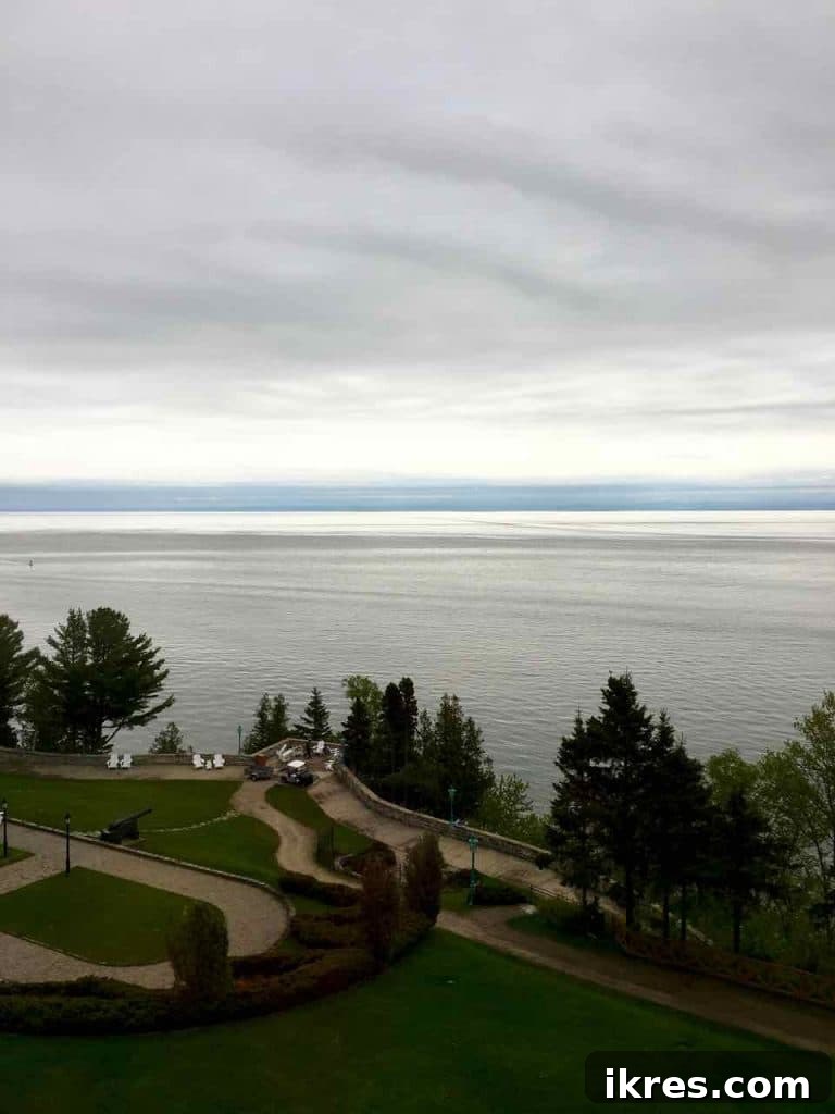 Quebec Destinations Montreal Baie St Paul La Malbaie 40 Stunning Riverside View from Our Hotel Room in La Malbaie