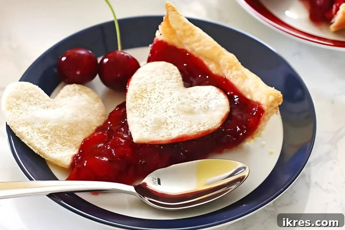 Vibrant homemade Cherry Pie with lattice crust.