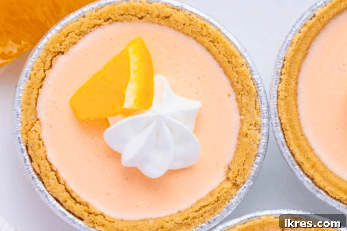 Light and airy No-Bake Orange Creamsicle Jello Pie.