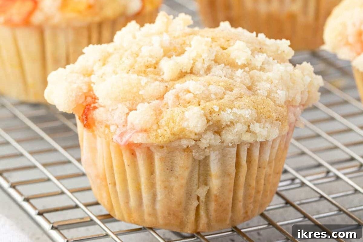 16 Irresistible Muffin Recipes 5 Delicious Peach Cobbler Muffins bringing the comforting flavors of a classic summertime dessert to breakfast