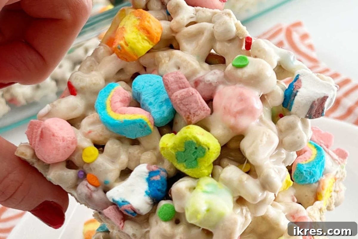 8 Quick St Patricks Day Desserts 2 Lucky Charms Marshmallow Treats