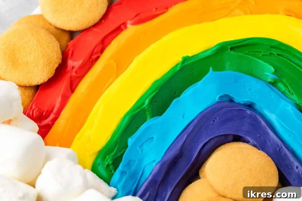 8 Quick St Patricks Day Desserts 8 Rainbow Buttercream Board